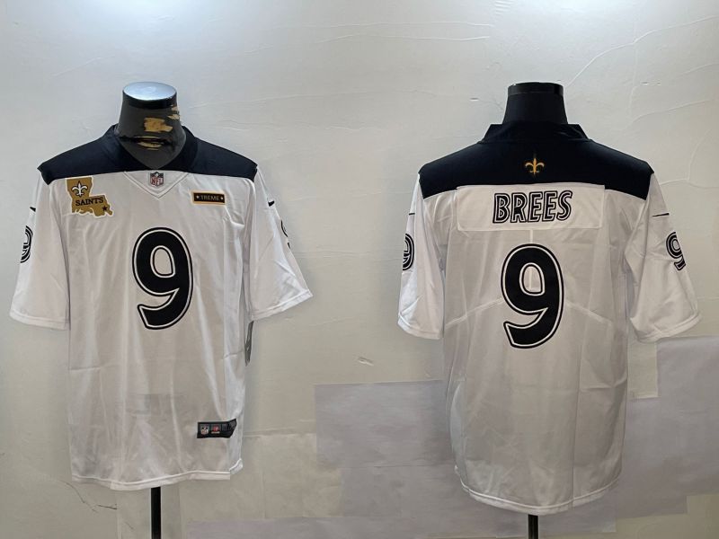 Men New Orleans Saints #9 Brees White City Edition 2024 Nike Limited NFL Jersey style 2->new orleans saints->NFL Jersey